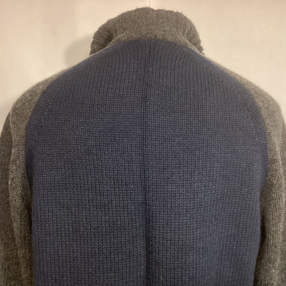 Vintage 90s Abercrombie & Fitch Mens Muscle Lambswool zip up Sweater size XL - Picture 4 of 9